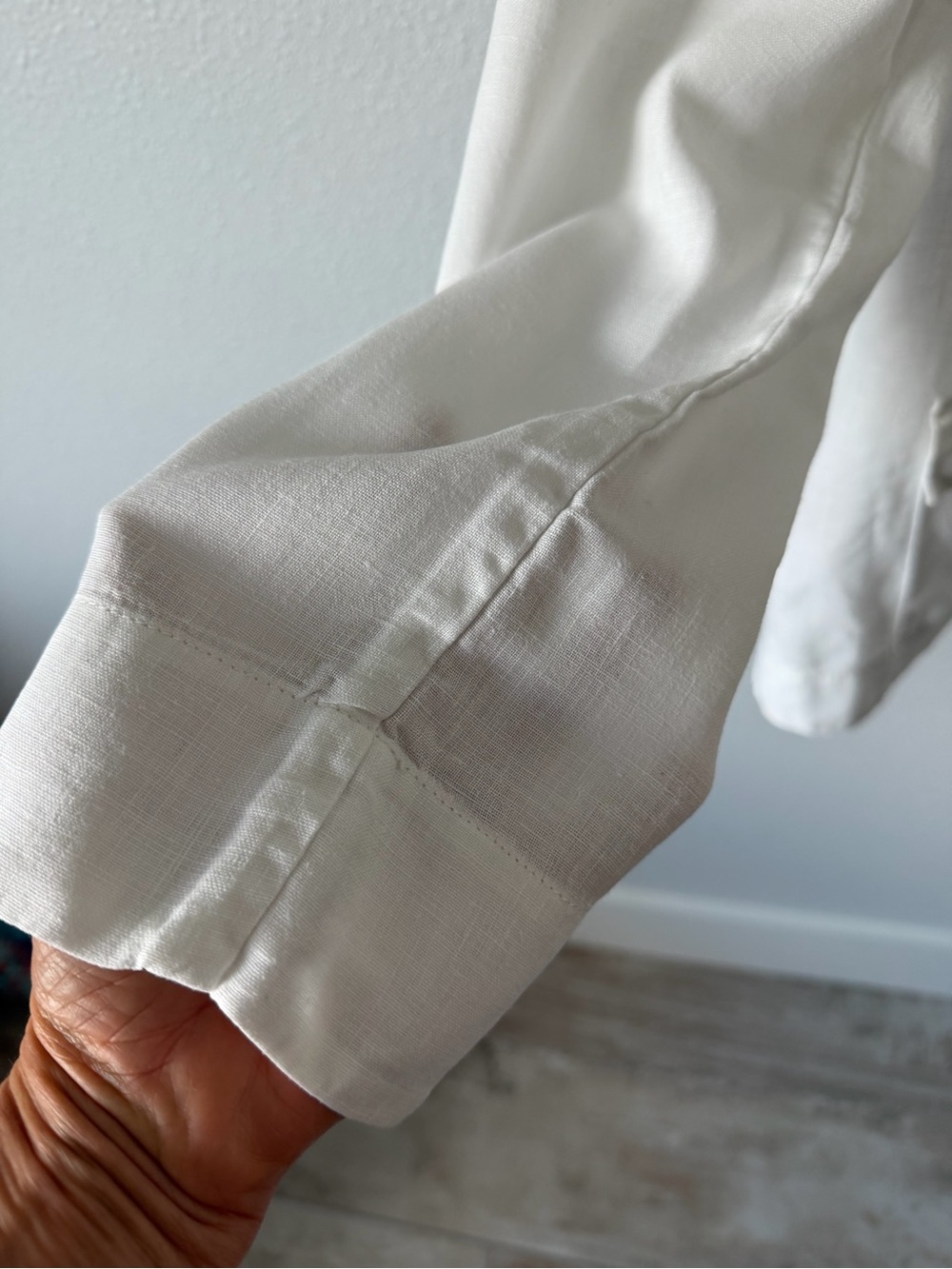 Tommy Bahama Cream Lightweight Button-Front Shirt Jacket - Picture 6 of 12